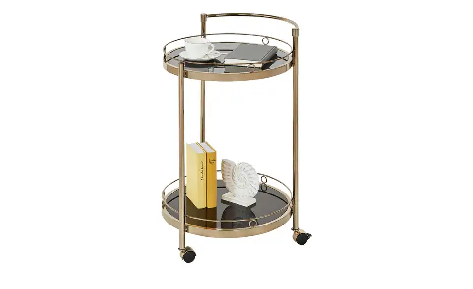 Servierwagen Oro goldfarben, Funktionsansicht