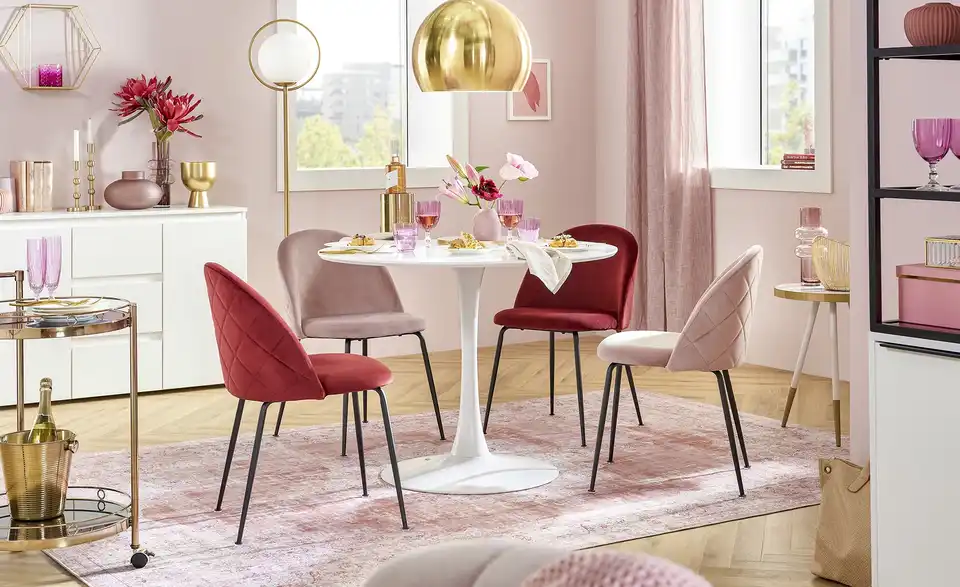 Servierwagen Oro goldfarben, in Wohnsituation