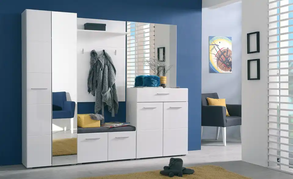 Garderobenschrank, 2-türig Bassano, in Wohnsituation