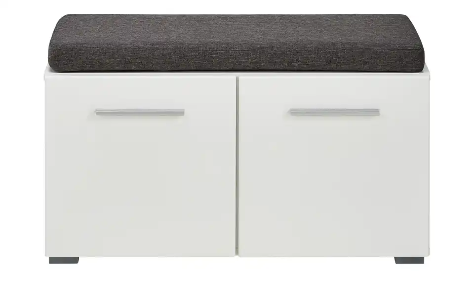 Garderobenbank Bassano, Frontansicht