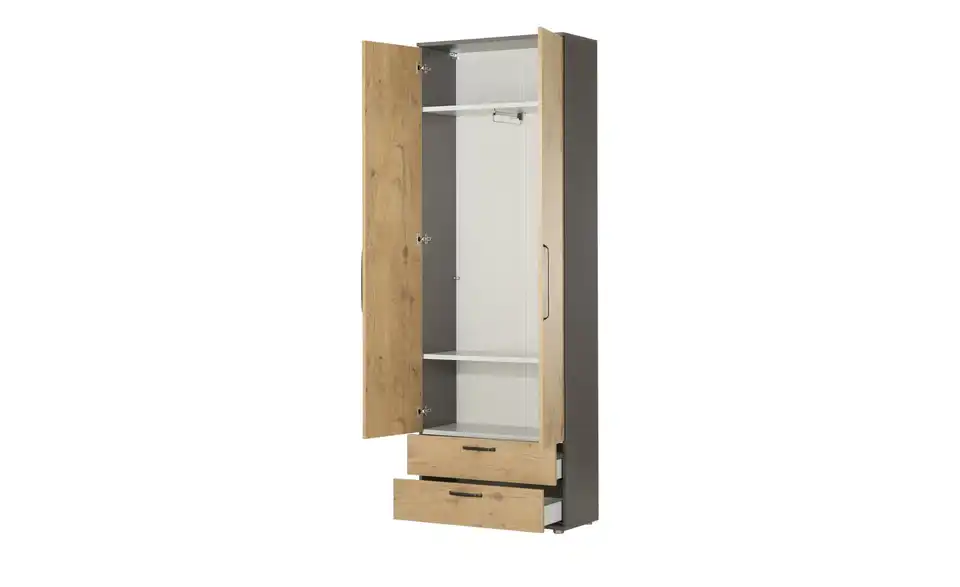 Garderobenschrank Paris, geöffnet