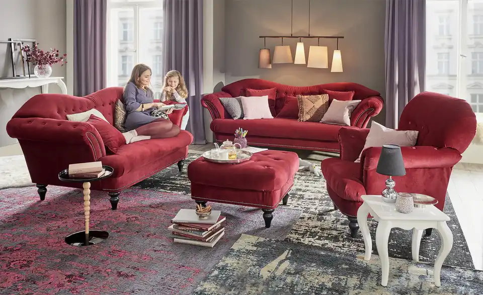 Smart Sofa 3 Sitzig Sissi Rot