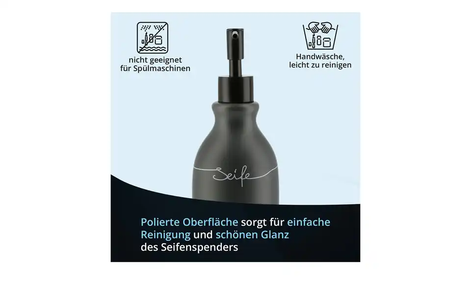 KHG Seifenspender, Bild mit Text