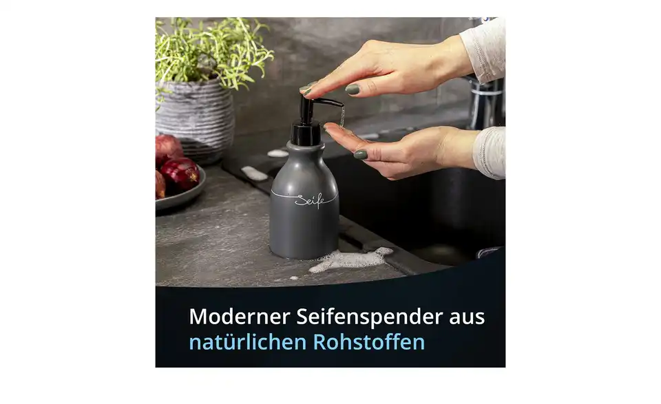 KHG Seifenspender, Bild mit Text