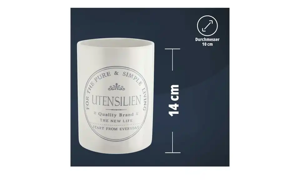 KHG Utensilienhalter, Bild mit Text