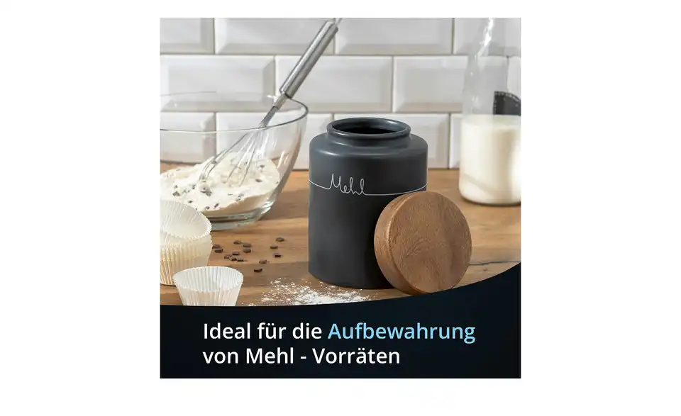 KHG Aufbewahrungsdose Mehl, Bild mit Text