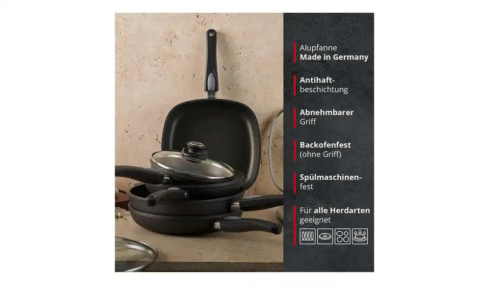 Meisterkoch Bratpfanne 20 cm GENIUS, Bild mit Text