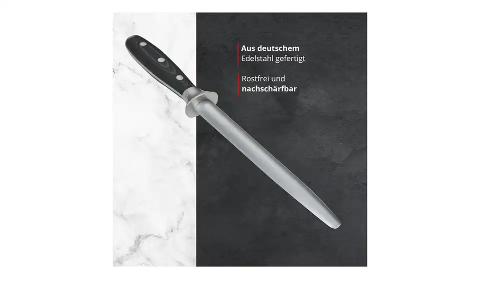 Meisterkoch Wetzstahl PRIMUS, Bild mit Text