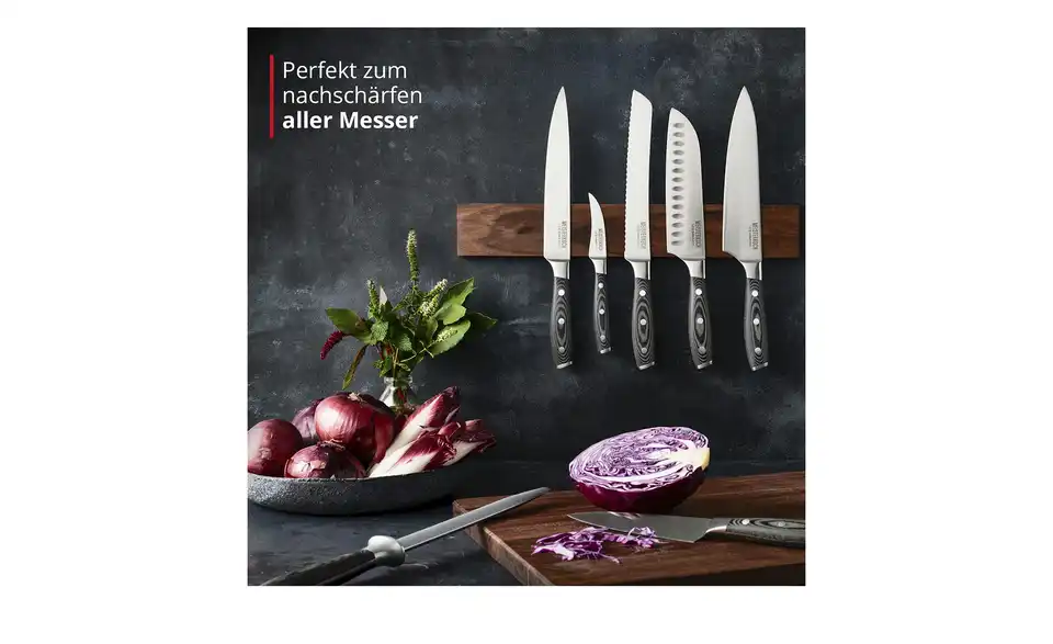 Meisterkoch Wetzstahl PRIMUS, Bild mit Text