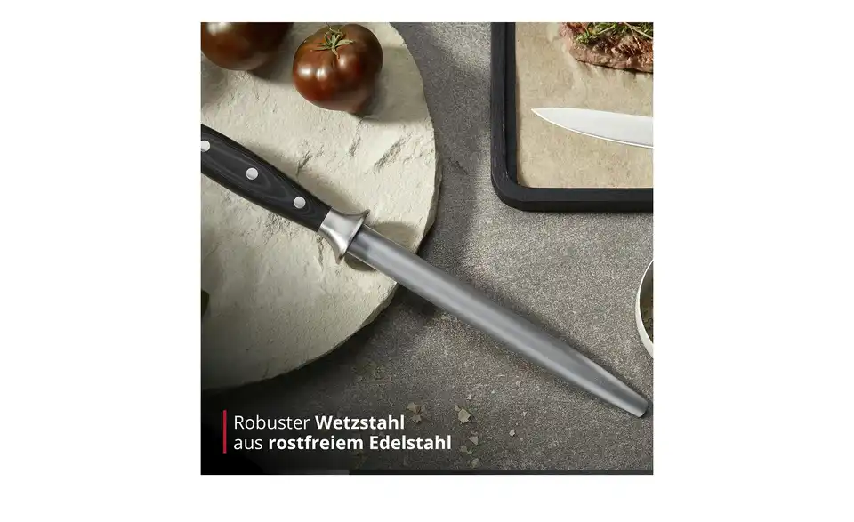 Meisterkoch Wetzstahl PRIMUS, Bild mit Text