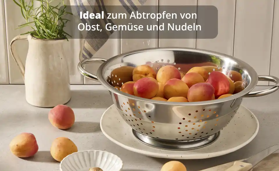 for friends Seiher 28 cm, Bild mit Text