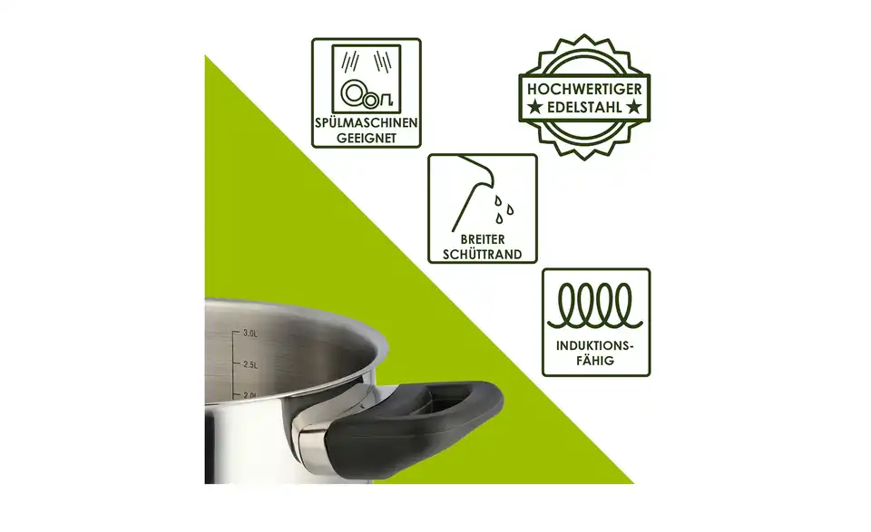 levelone Kochtopf 20 cm Classic, Bild mit Text