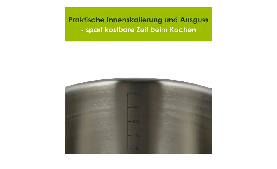 levelone Kochtopf 20 cm Classic, Bild mit Text