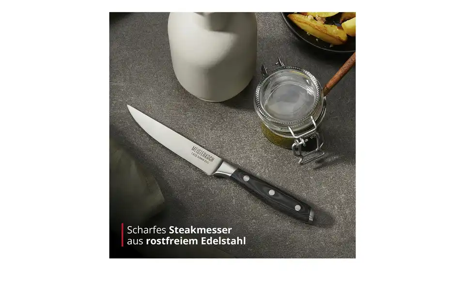 Meisterkoch Steakmesser 11,5 cm PRIMUS, Bild mit Text