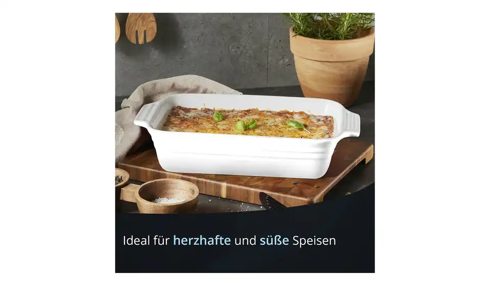 KHG Auflaufform, Bild mit Text