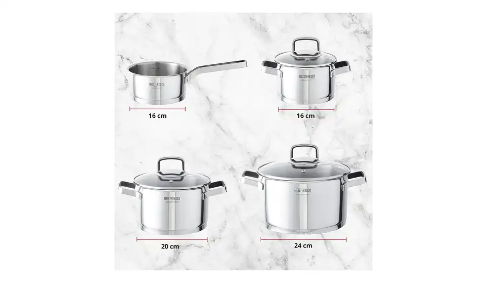 Meisterkoch Topfset, 4-teilig RADIUS, Bild mit Text