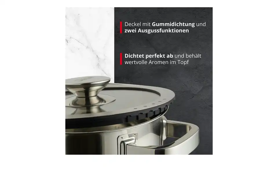 Meisterkoch Topfset TRIBUS 3-teilig, Bild mit Text