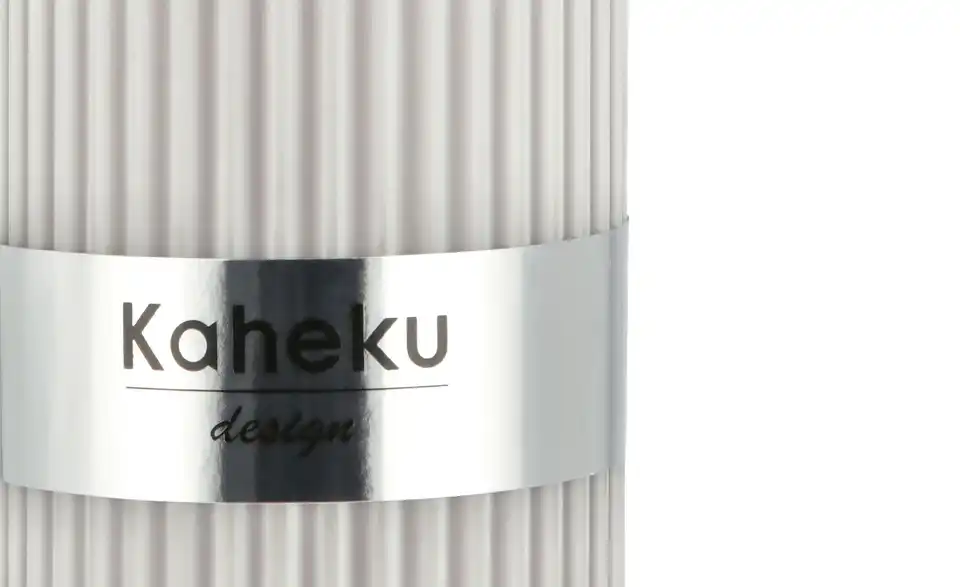 Zylinderkerze Powder Rillen, Detailansicht