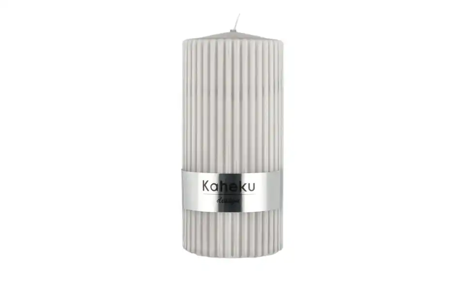 Zylinderkerze Powder Rillen, Frontansicht