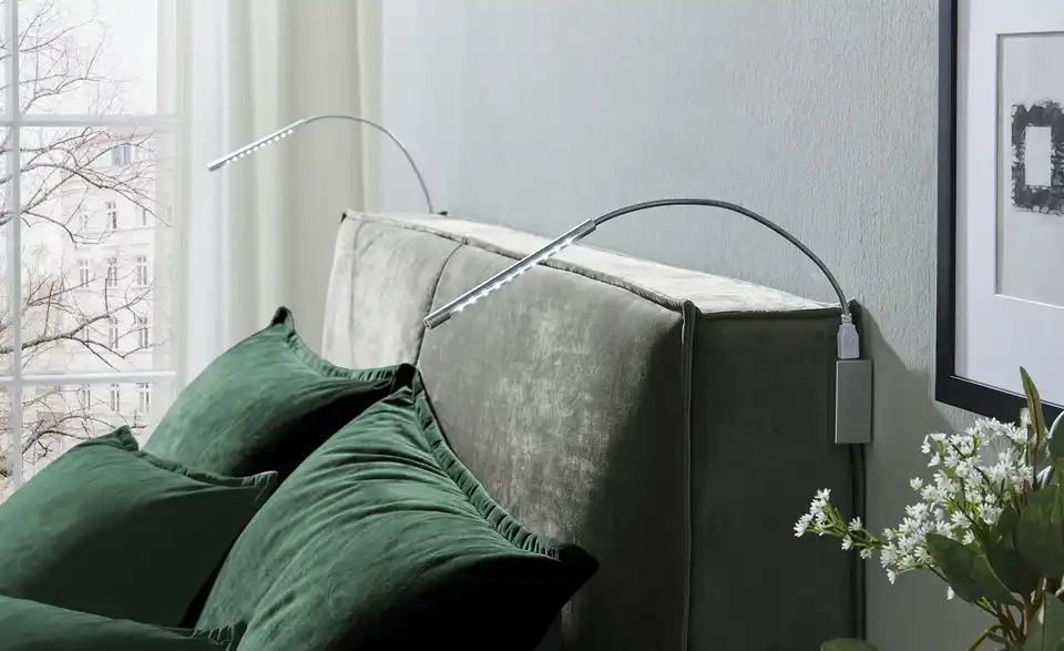 Boxi Boxspringbett 140 x 200 cm Boxi Urban mit trendigem Keder, in Wohnsituation