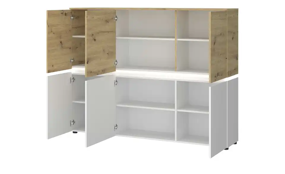 Highboard Luci Soft-Close, geöffnet