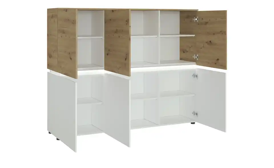 Highboard Luci Soft-Close, geöffnet