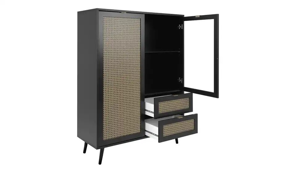 Highboard VIENNA - Massivholz Buche