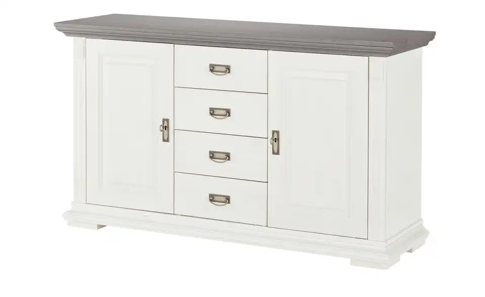 Sideboard FABIA Weiß / Grau von MAISON BLEUE