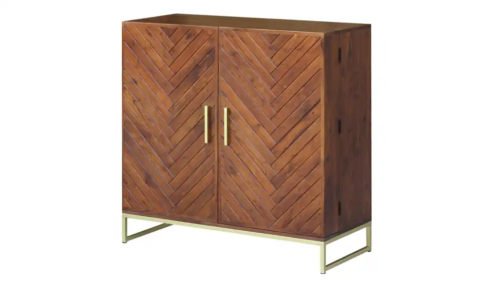 Barschrank Calatria aus Massivholz, Perspektive