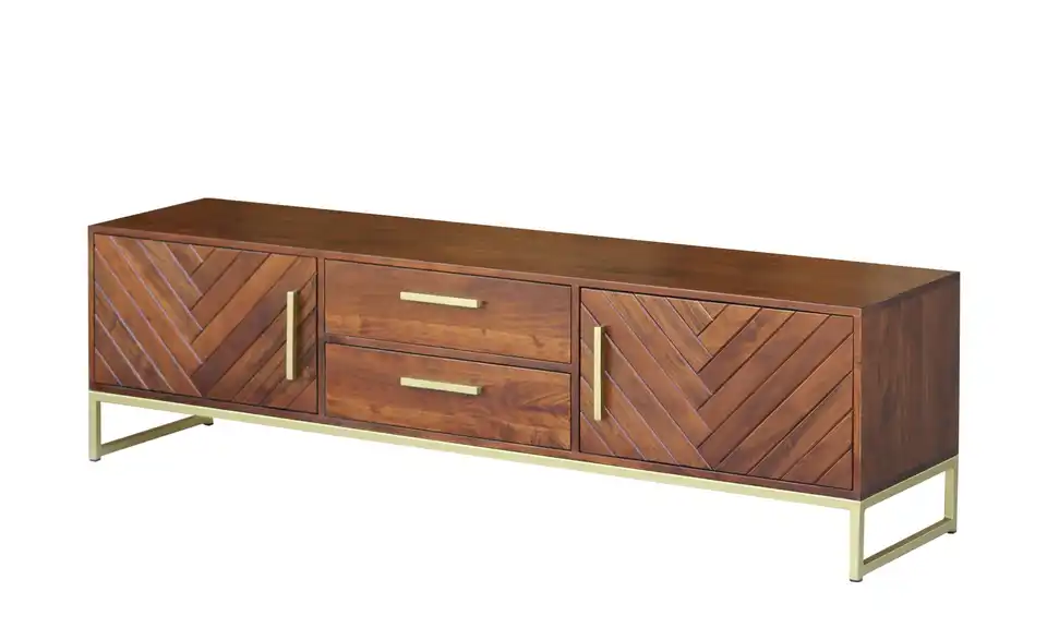 TV-Board Calatria aus Massivholz, Perspektive