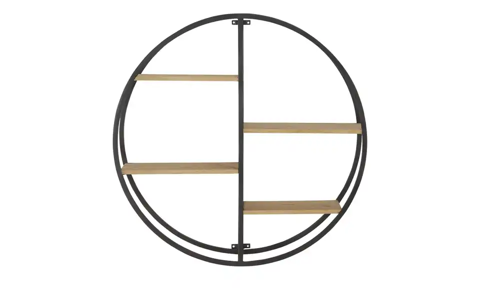 Gray & Jones Wandregal rund Black Coast One