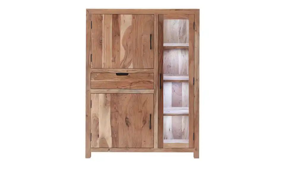 Highboard LUDY - Massivholz Akazie