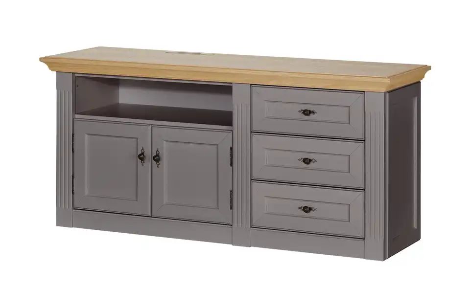 TV-Element PETIT CHALET Graphit / Asteiche von MAISON BLEUE