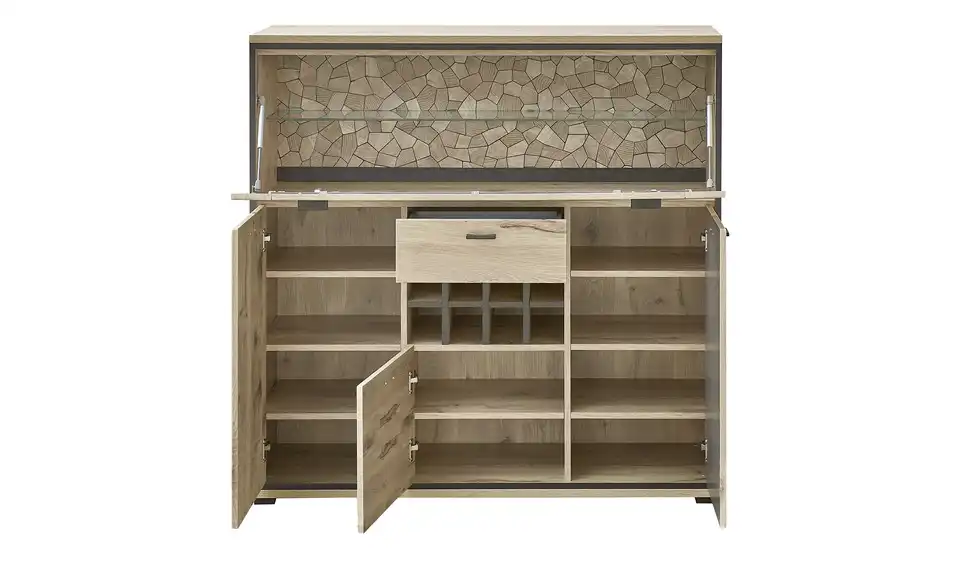 uno Highboard Ruben, geöffnet