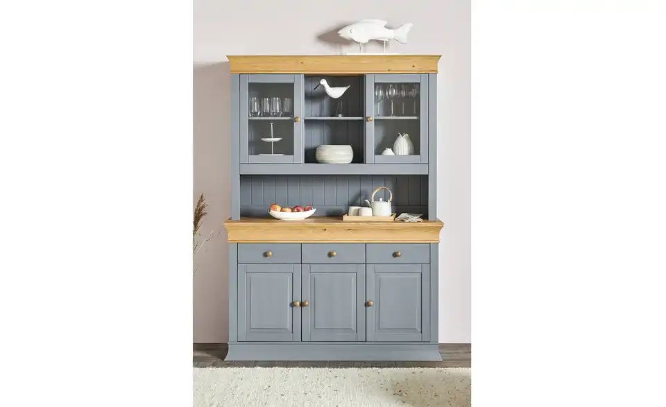 Buffet-Unterteil Bornholm Kiefer Grau / Kiefer Antik