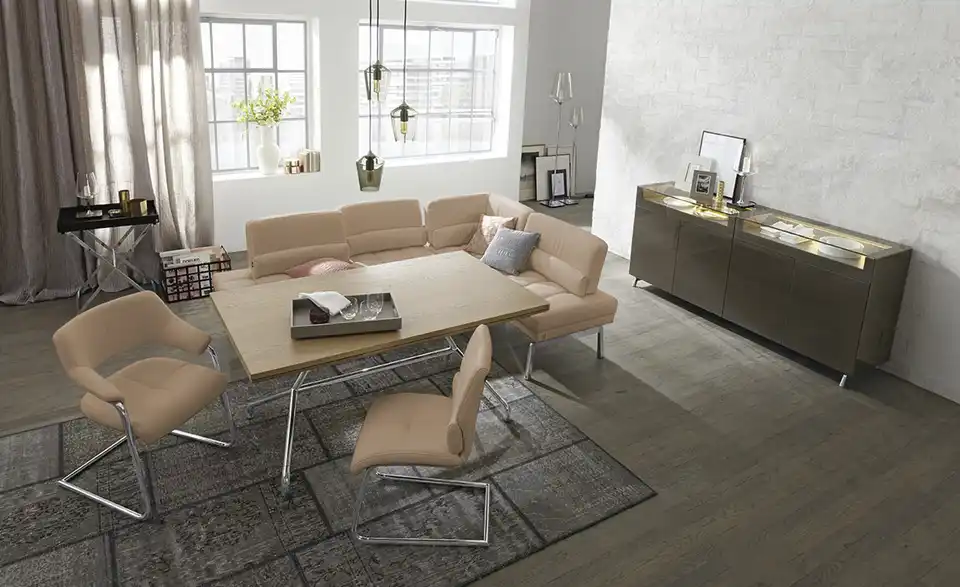 JOOP! Leder-Schwingstuhl Loft, in Wohnsituation