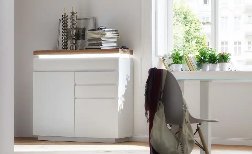 Kommode Fornico, Beleuchtet