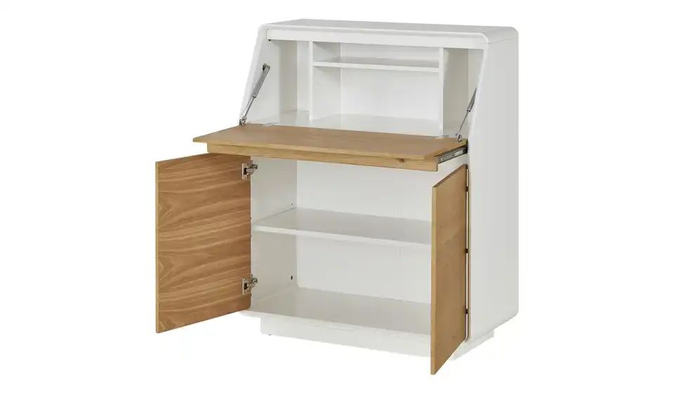 Sekretär BRUNECK Asteiche / Weiß - Sekretär BRUNECK - toller Stauraum