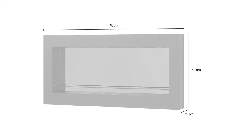 Wandregal / Barelement Carlazzo, Bemaßung