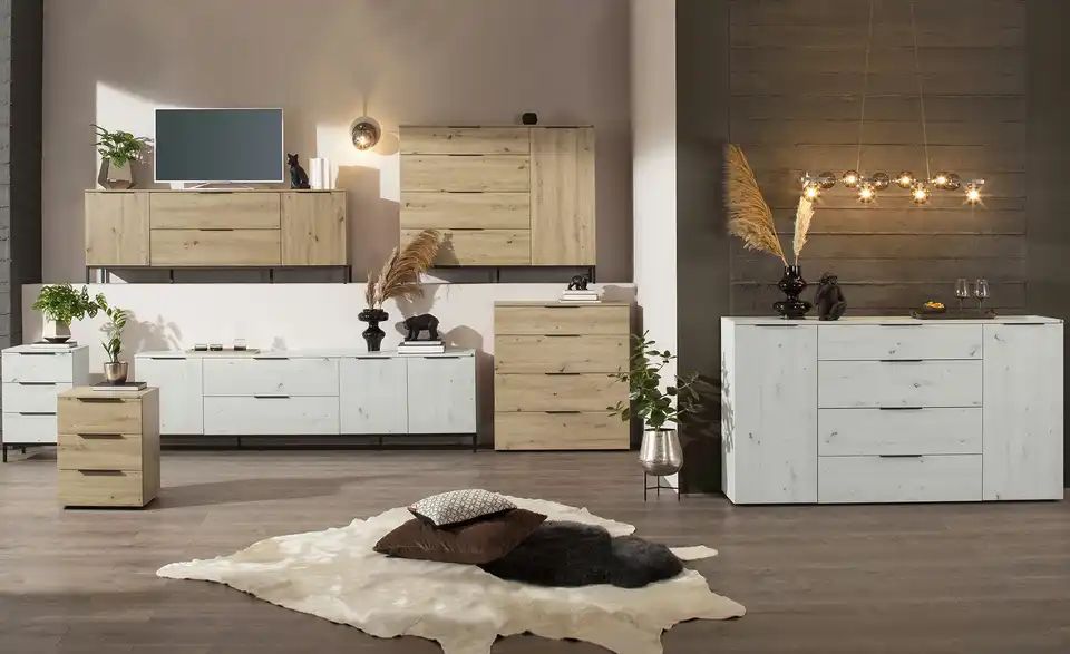 TV-Lowboard VITREO - Stellbeispiel