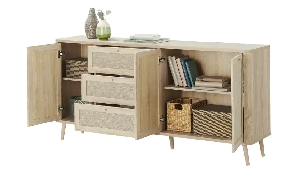 Roomers Sideboard Rafia Premium, Funktionsansicht