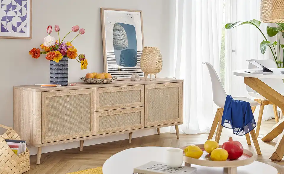 Roomers TV-Lowboard Rafia Premium, in Wohnsituation