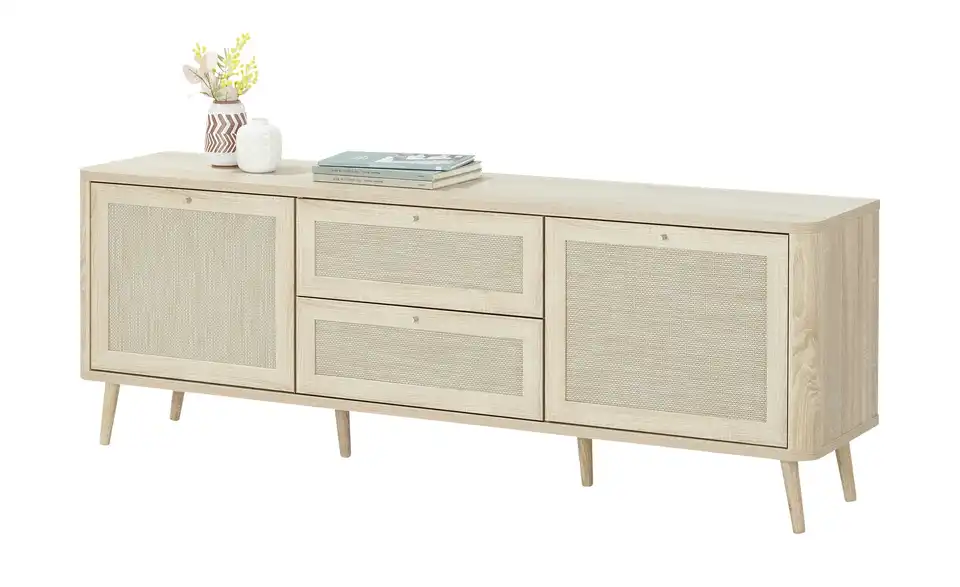 Roomers TV-Lowboard Rafia Premium, Funktionsansicht
