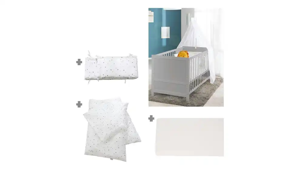 Roba Komplettbettset Sternenzauber grau, Funktionsansicht