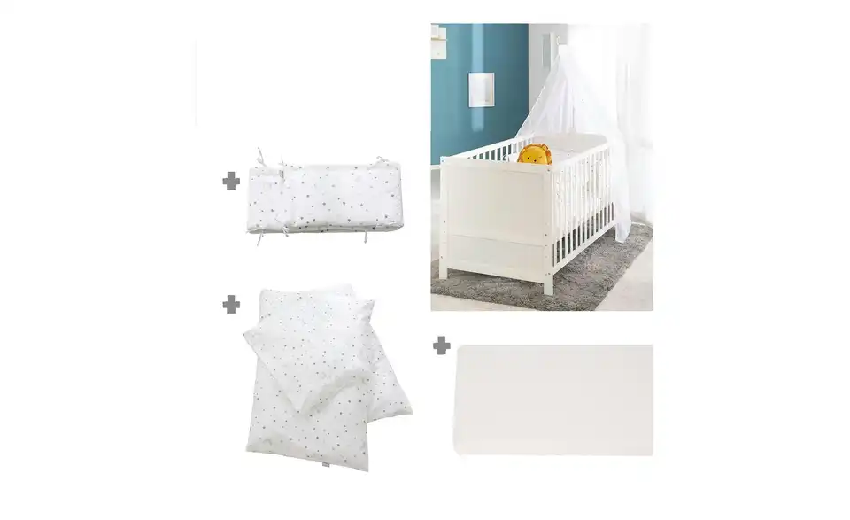 Roba Komplettbettset Sternenzauber grau, Funktionsansicht