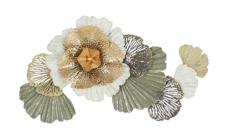 Wanddekoration Blume, Frontansicht