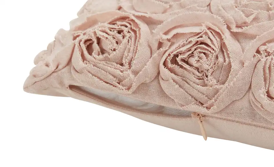 como Kissen Rosenapplikation, Detailansicht