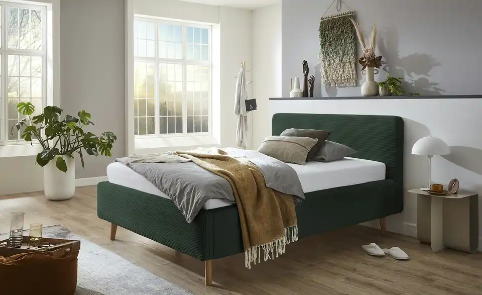 Polsterbett Mattis mit Bettkasten, in Wohnsituation