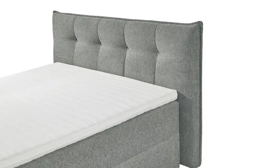 Polsterbett mit Bettkasten DANTE - Grau