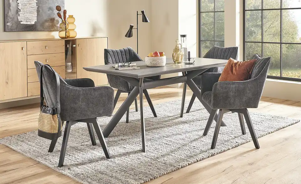 uno Esstisch Jamil in Steinoptik, in Wohnsituation